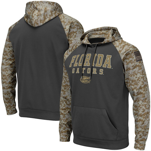 Florida Gators Gray Camo Men's Pullover Hoodie
