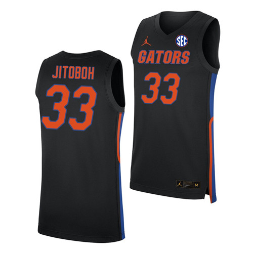Florida Gators Jason Jitoboh Black 2019-20 Replica Men's College Basketball Jersey