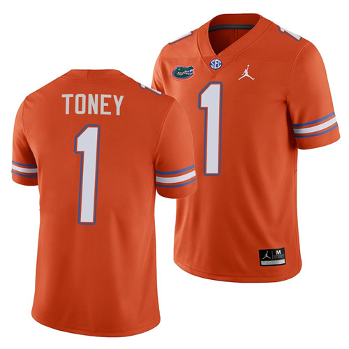 Florida Gators Kadarius Toney Orange Alternate Game College Football Jersey Men's
