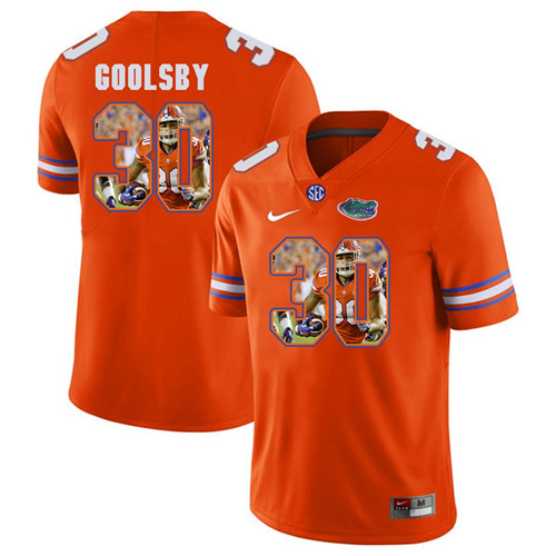 Florida Gators Orange DeAndre Goolsby College Football Portrait Jersey