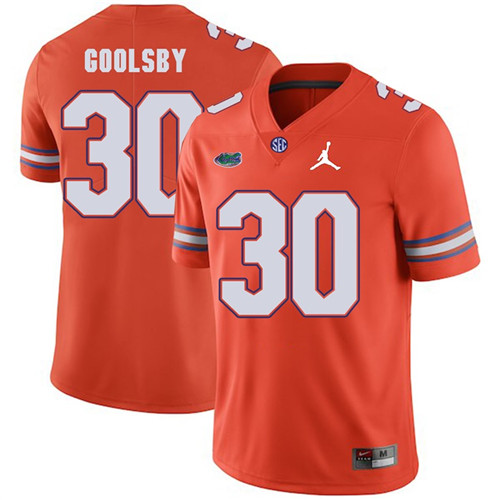 Florida Gators Orange DeAndre Goolsby Jordan Brand Football Jersey