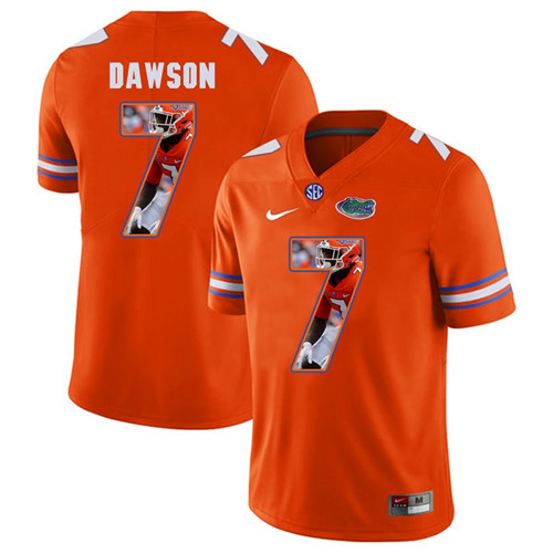 Florida Gators Orange Duke Dawson College Football Portrait Jersey