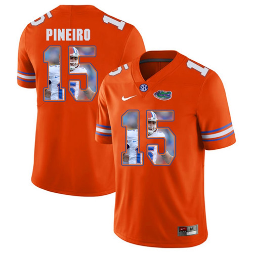 Florida Gators Orange Eddy Pineiro College Football Portrait Jersey