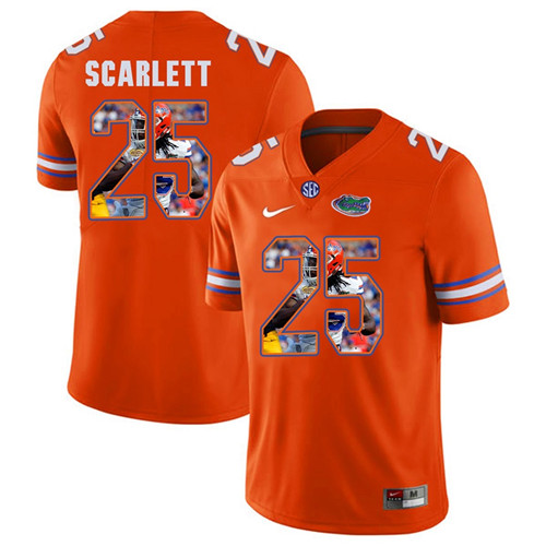 Florida Gators Orange Jordan Scarlett College Football Portrait Jersey