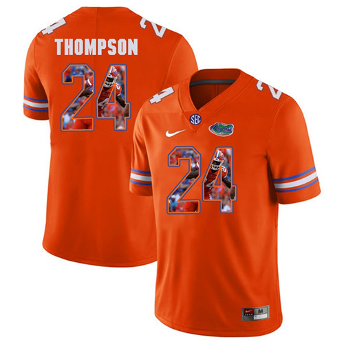 Florida Gators Orange Mark Thompson College Football Portrait Jersey