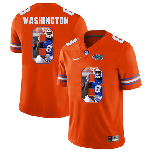 Florida Gators Orange Nick Washington College Football Portrait Jersey
