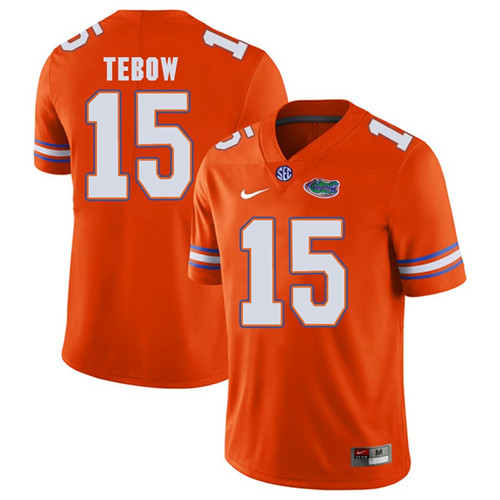 Florida Gators Orange Tim Tebow Football Player Performance Jersey