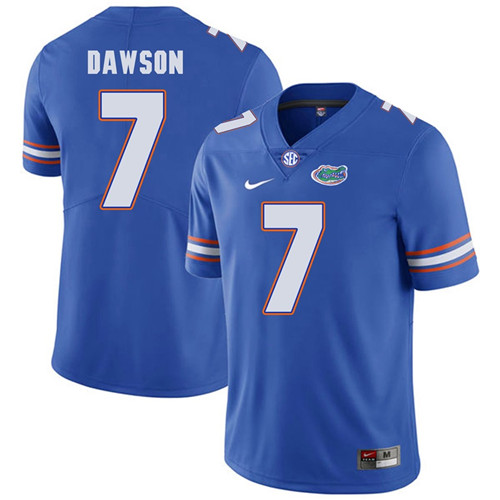 Florida Gators Royal Blue Duke Dawson Football Player Performance Jersey