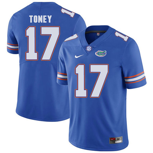 Florida Gators Royal Blue Kadarius Toney Football Player Performance Jersey