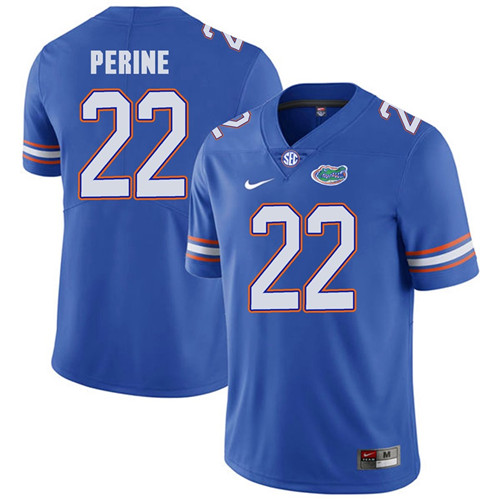 Florida Gators Royal Blue Lamical Perine Football Player Performance Jersey