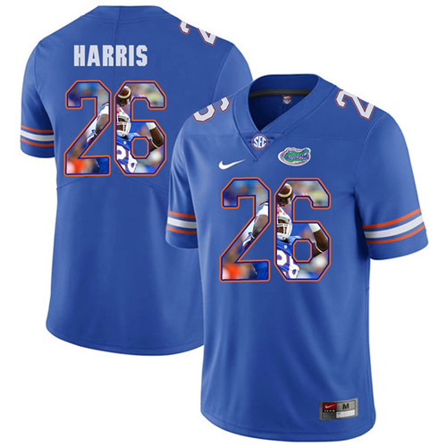 Florida Gators Royal Marcell Harris College Football Portrait Jersey