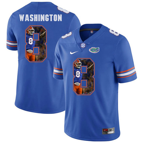 Florida Gators Royal Nick Washington College Football Portrait Jersey