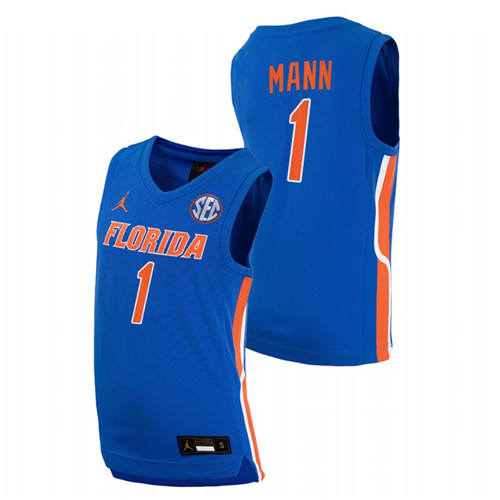 Florida Gators Tre Mann College Basketball Royal NBA Alumni Jersey Men