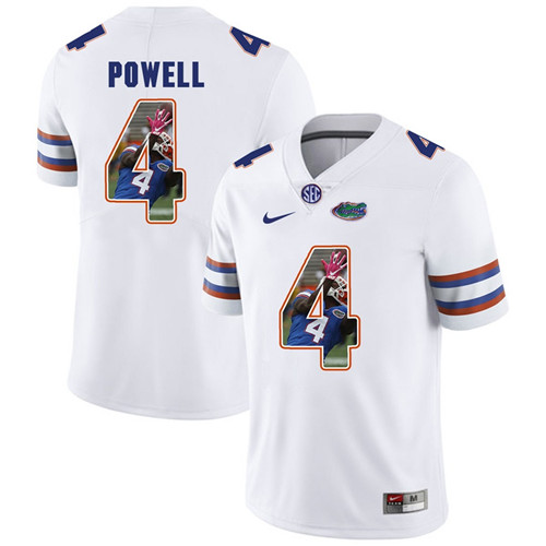 Florida Gators White Brandon Powell College Football Portrait Jersey