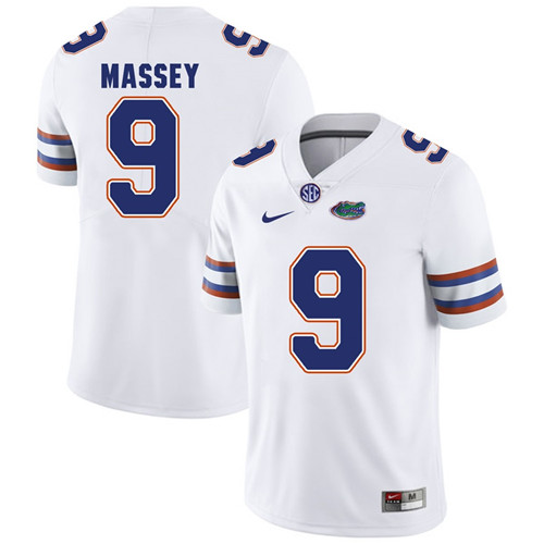 Florida Gators White Dre Massey Football Player Performance Jersey