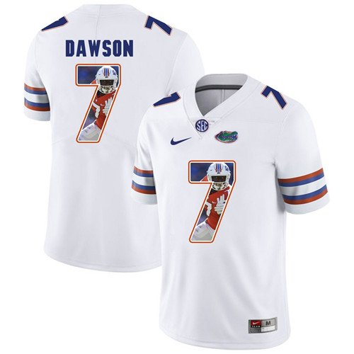 Florida Gators White Duke Dawson College Football Portrait Jersey