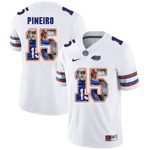 Florida Gators White Eddy Pineiro College Football Portrait Jersey