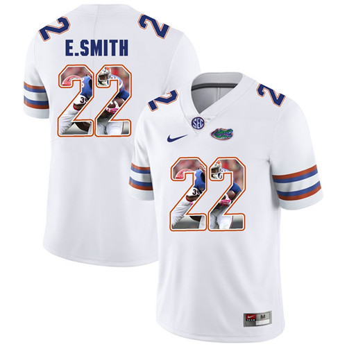Florida Gators White Emmitt Smith College Football Portrait Jersey