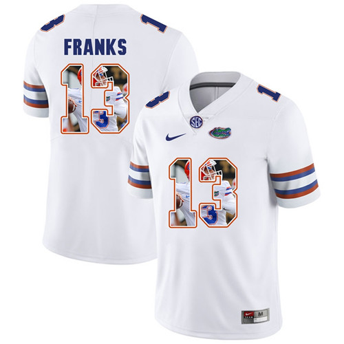 Florida Gators White Feleipe Franks College Football Portrait Jersey
