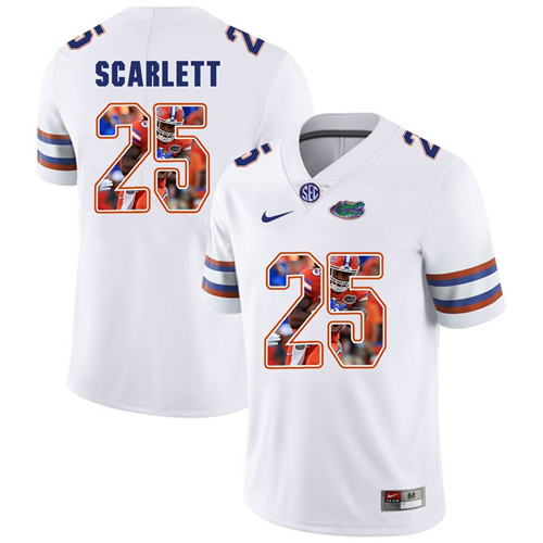 Florida Gators White Jordan Scarlett College Football Portrait Jersey