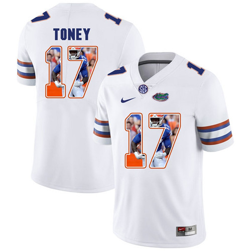 Florida Gators White Kadarius Toney College Football Portrait Jersey