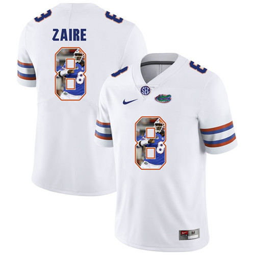 Florida Gators White Malik Zaire College Football Portrait Jersey