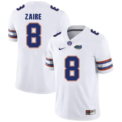 Florida Gators White Malik Zaire Football Player Performance Jersey