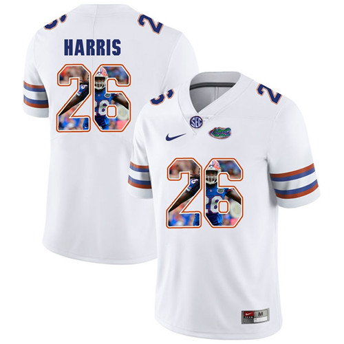 Florida Gators White Marcell Harris College Football Portrait Jersey