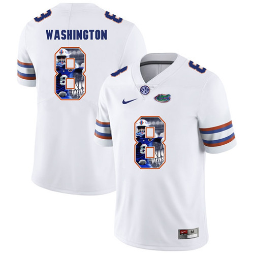 Florida Gators White Nick Washington College Football Portrait Jersey