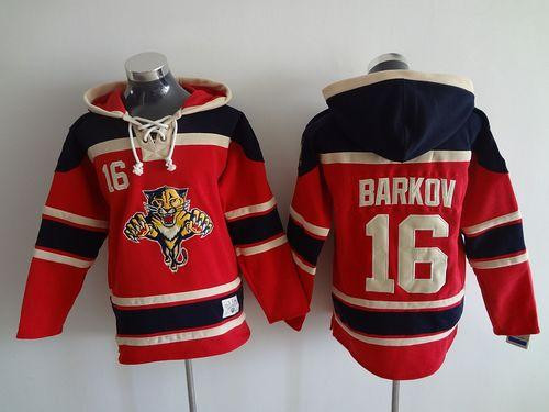 Florida Panthers #16 Aleksander Barkov Red Sawyer Hooded Sweatshirt Stitched NHL jersey