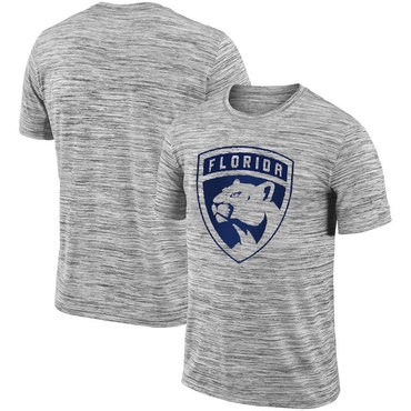 Florida Panthers 2018 Heathered Black Sideline Legend Velocity Travel Performance T-Shirt