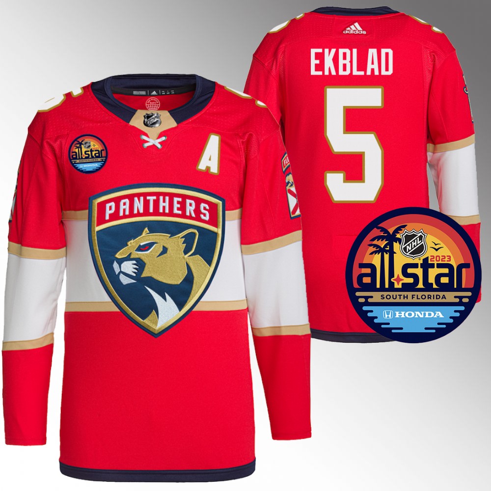 Florida Panthers Aaron Ekblad Red 2023 NHL All-Star Authentic Pro Jersey