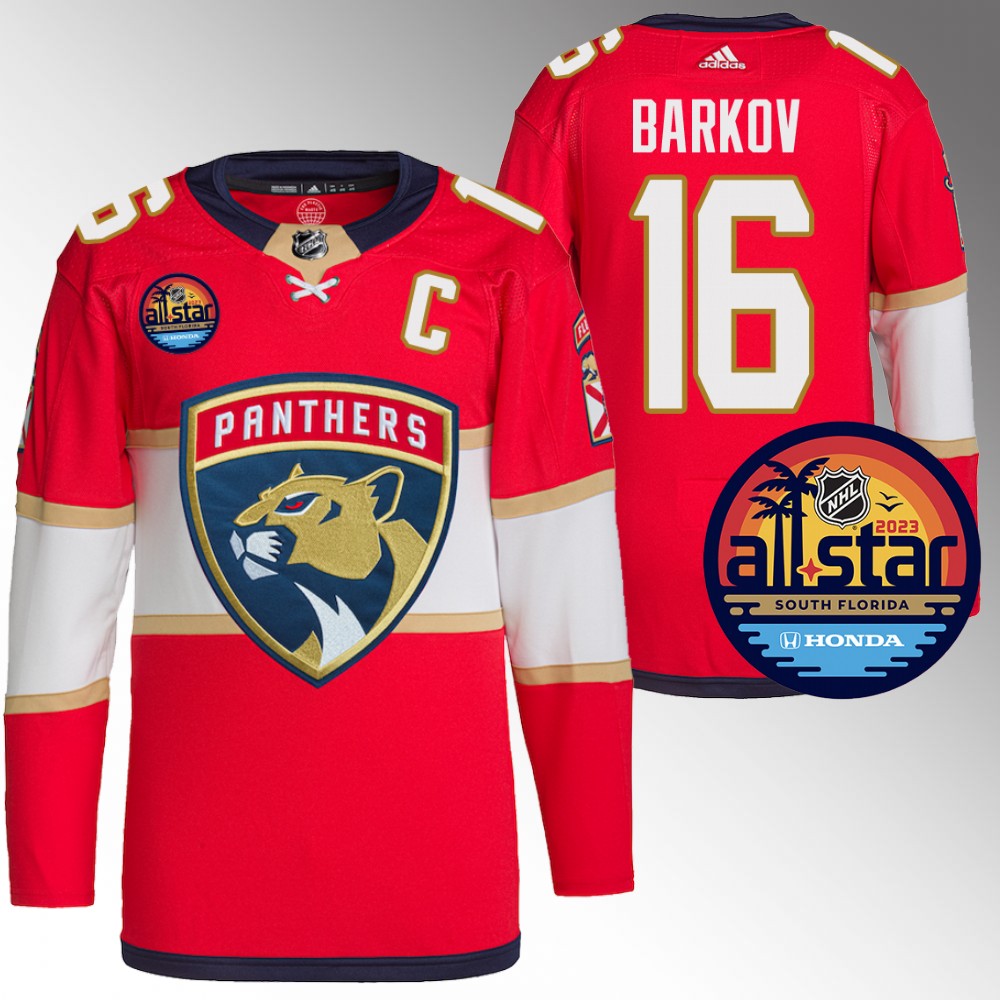 Florida Panthers Aleksander Barkov Red 2023 NHL All-Star Authentic Pro Jersey