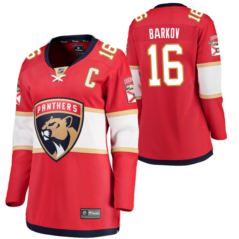 Florida Panthers Aleksander Barkov Women Red 2021 Home Jersey