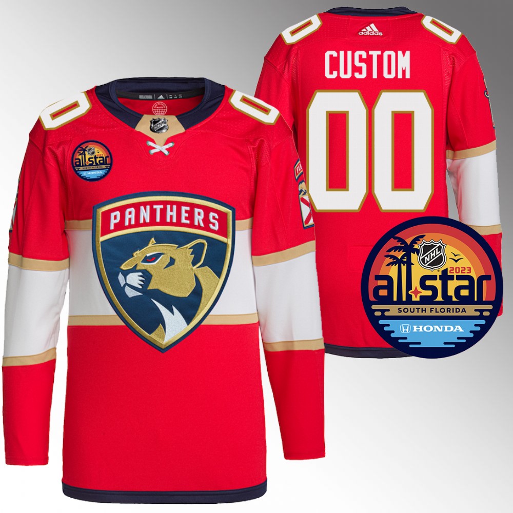 Florida Panthers Custom Red 2023 NHL All-Star Authentic Pro Jersey