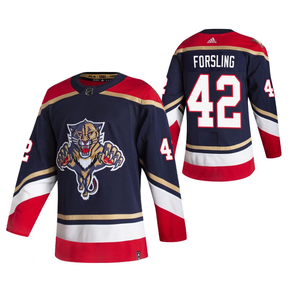 Florida Panthers Gustav Forsling Navy 2020-21 Reverse Retro Authentic Jersey