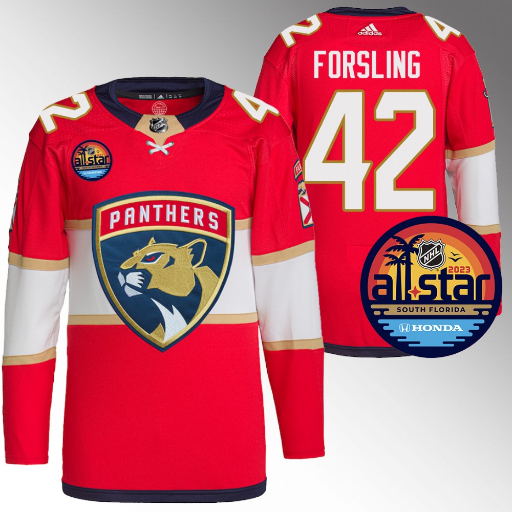 Florida Panthers Gustav Forsling Red 2023 NHL All-Star Authentic Pro Jersey