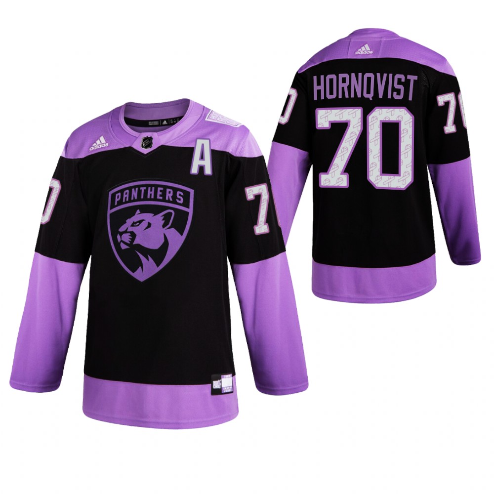 Florida Panthers HockeyFightsCancer Patric Hornqvist Purple Jersey Authentic
