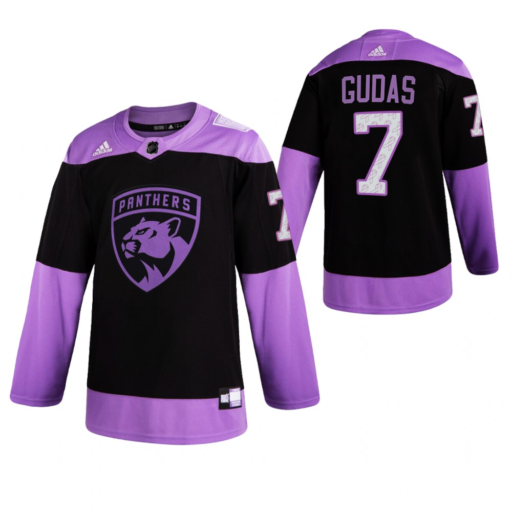 Florida Panthers HockeyFightsCancer Radko Gudas Purple Jersey Authentic