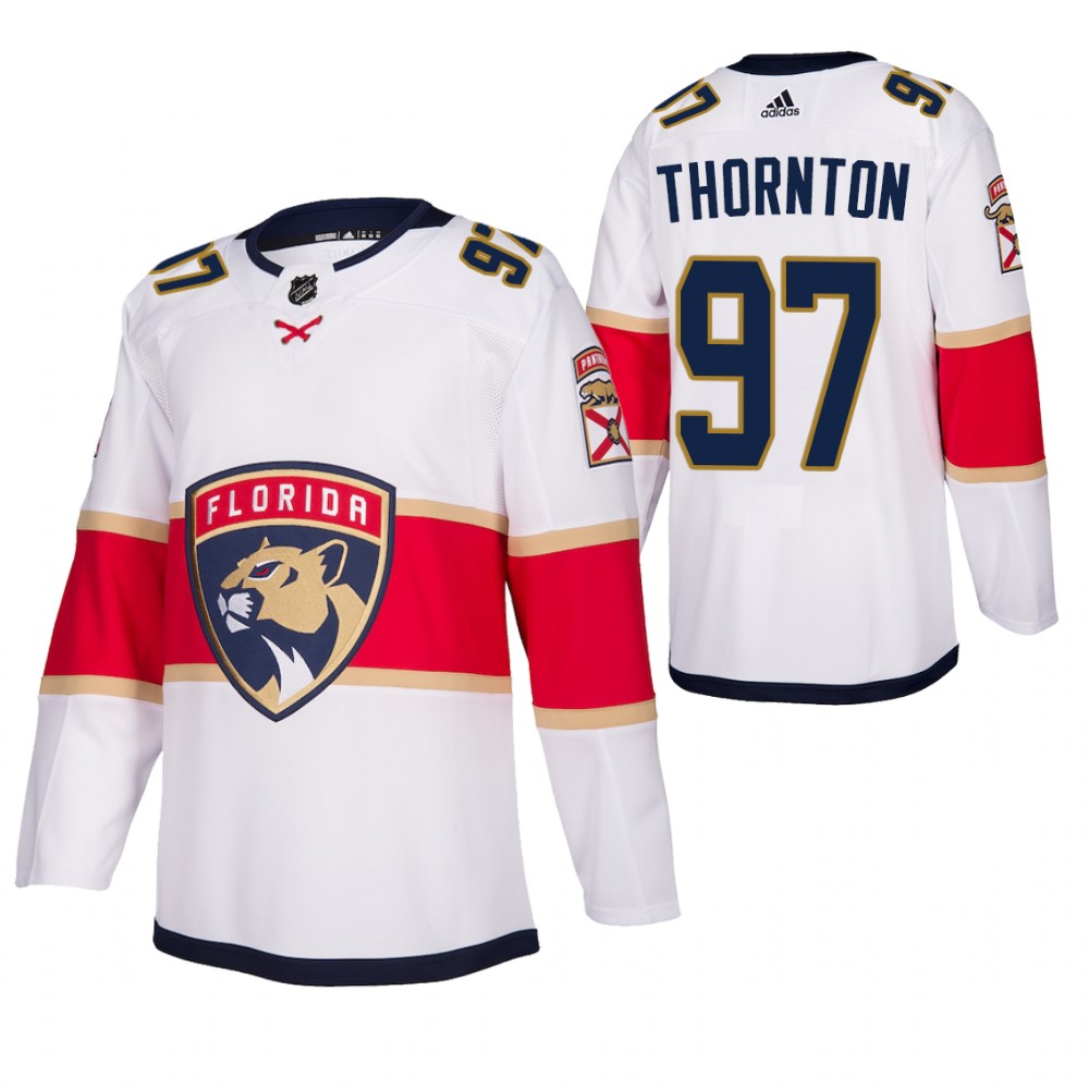 Florida Panthers Joe Thornton White 2021 Authentic Jumbo Joe Jersey