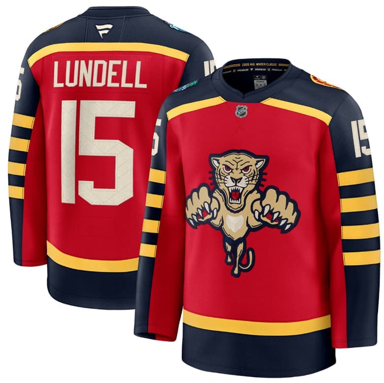 Florida Panthers NHL 2026 Winter Classic #15 Anton Lundell Premium Jersey