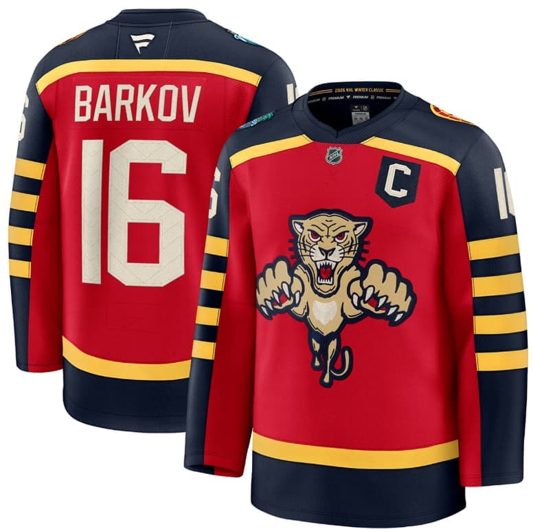 Florida Panthers NHL 2026 Winter Classic #16 Aleksander Barkov Premium Jersey