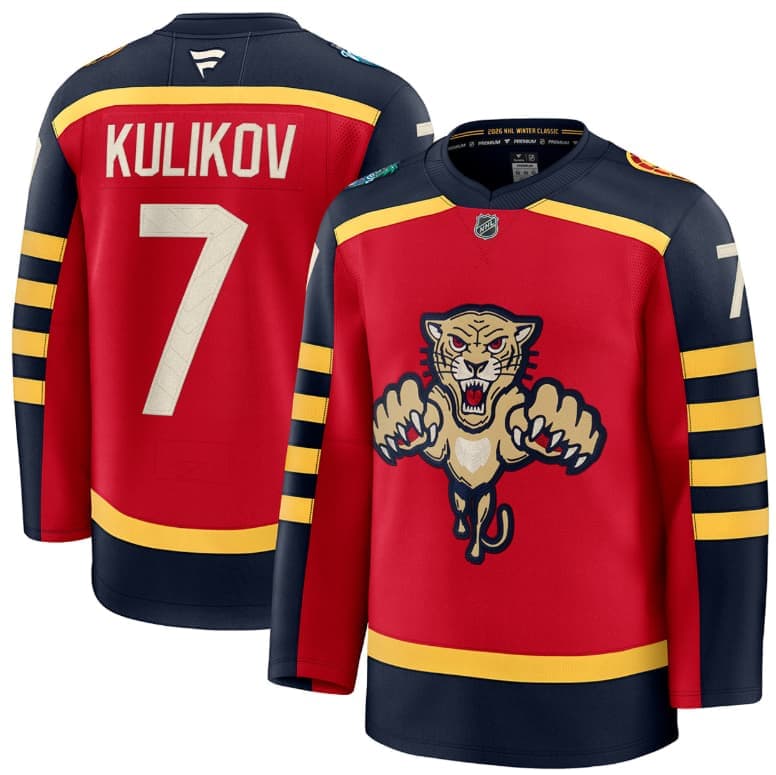 Florida Panthers NHL 2026 Winter Classic #7 Dmitry Kulikov Premium Jersey