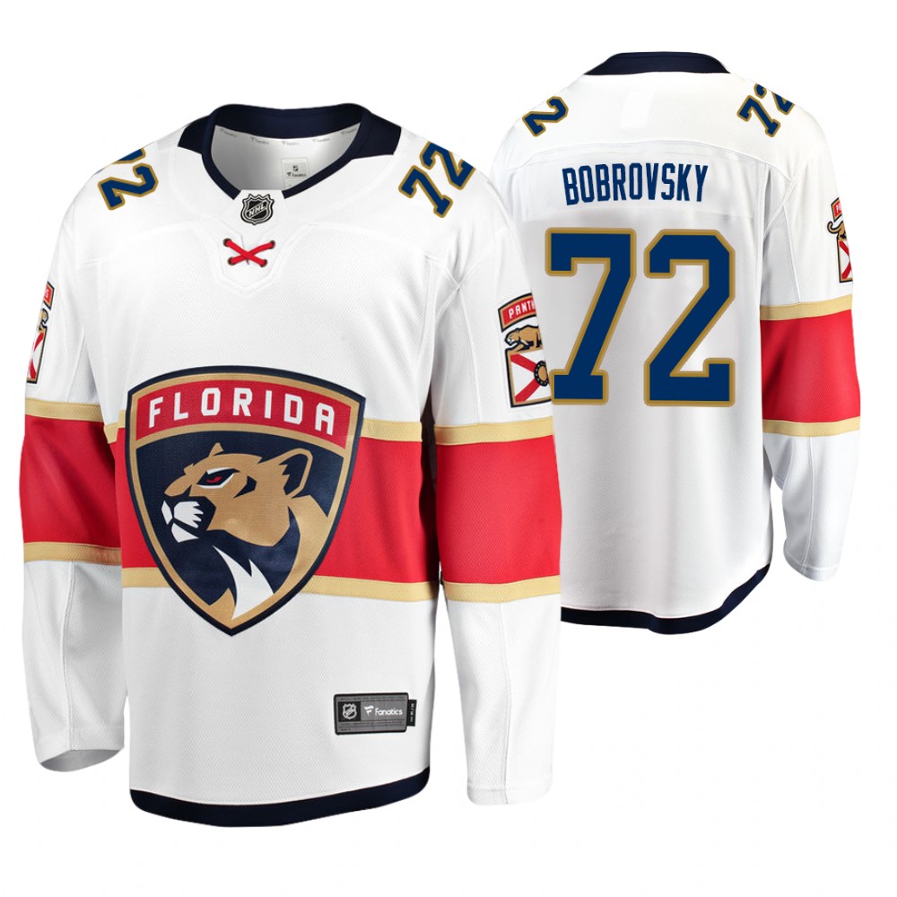 Florida Panthers Sergei Bobrovsky Men's Away Breakaway Player Fanatics Branded Jersey