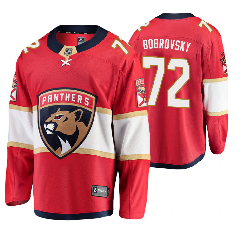 Florida Panthers Sergei Bobrovsky Men's Home Breakaway Player Fanatics Branded Jersey