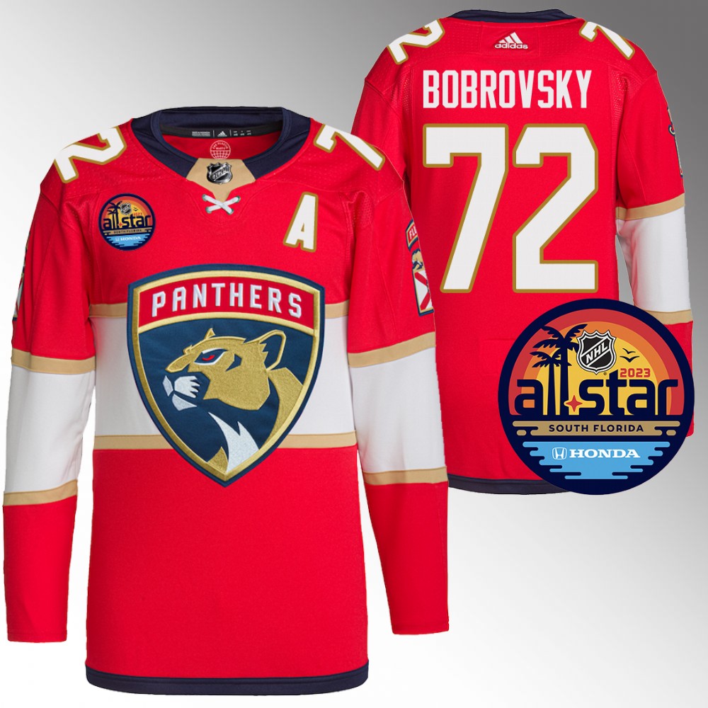 Florida Panthers Sergei Bobrovsky Red 2023 NHL All-Star Authentic Pro Jersey