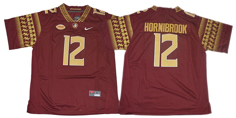 Florida State Seminoles #12 Alex Hornibrook  Red Football Jersey