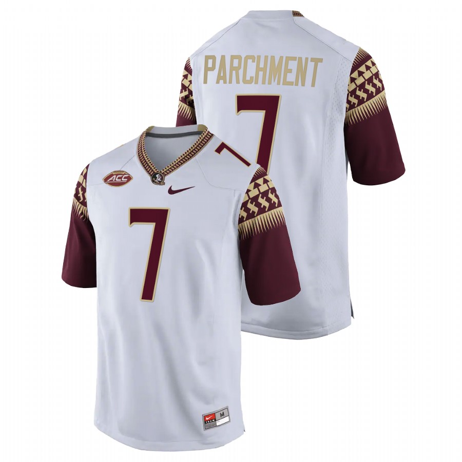Florida State Seminoles Andrew Parchment College Football White Jersey 2022 NFL draft