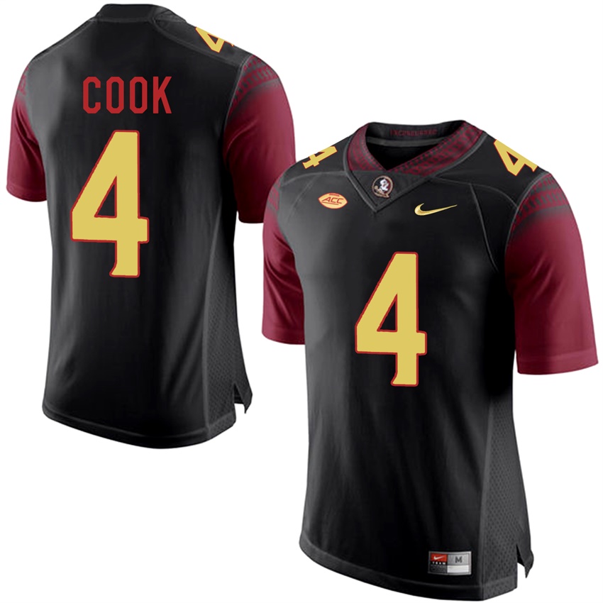 Florida State Seminoles Black Dalvin Cook College Basketball Jersey