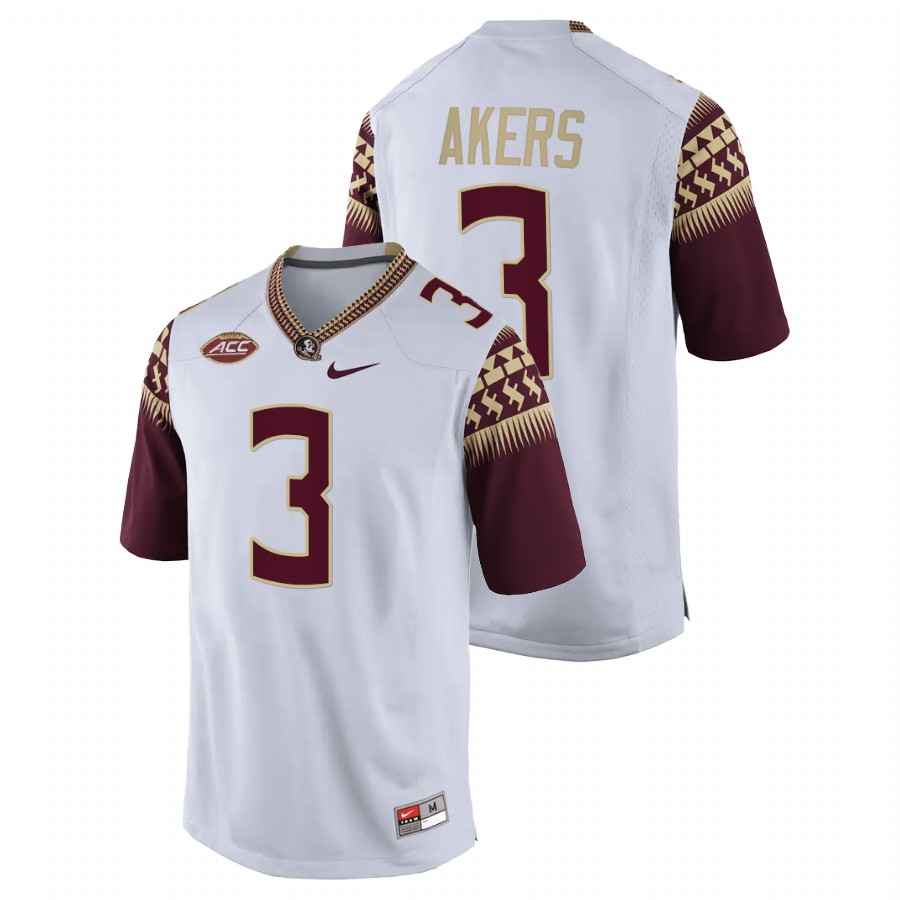 Florida State Seminoles Cam Akers College Football White Jersey Alumni